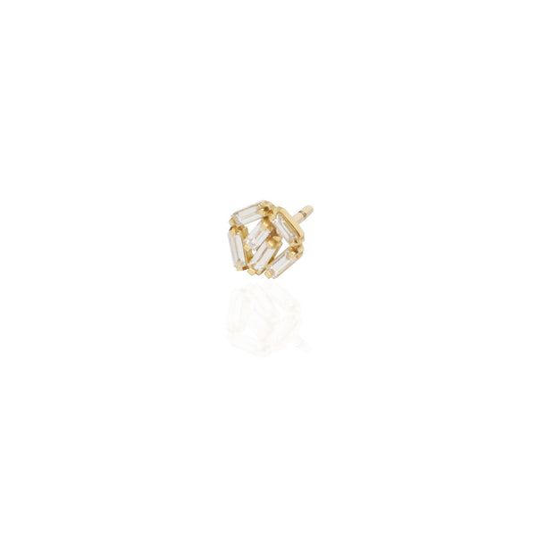 Six Baguettes Diamond Stud