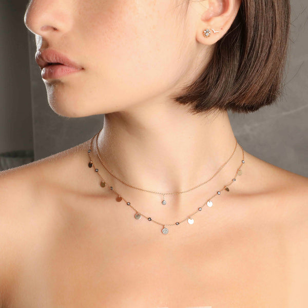 Single Hanging Grey Diamond