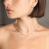 Grey Diamonds with Beads Stud