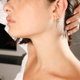 Bar Grey Diamonds with Ring and Chain