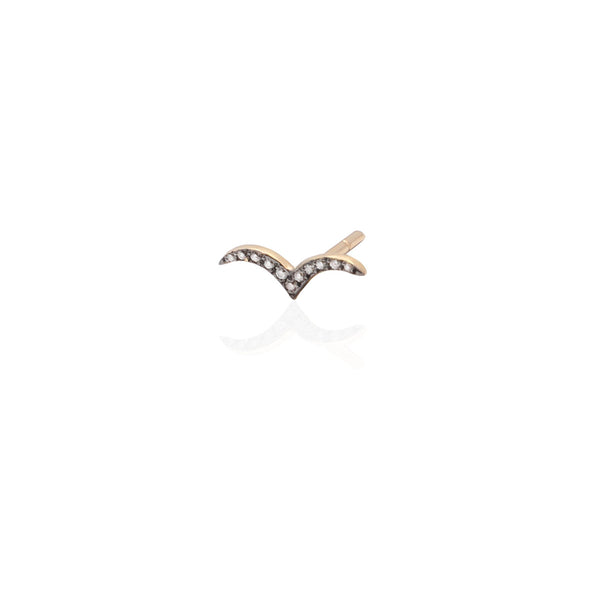 Grey Diamonds Bird Stud