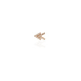 Double Arrows Stud with White Diamonds