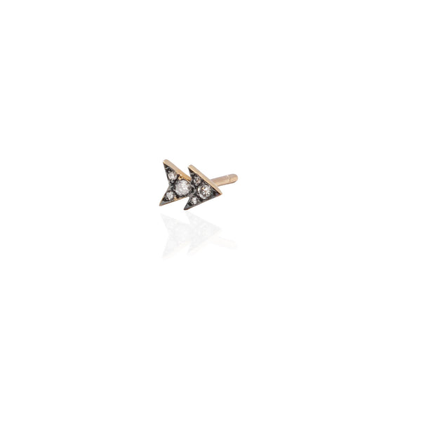 Grey Diamonds Arrow Stud