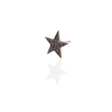 Black Diamonds Star-Shaped Stud Earring.