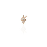 Lozenge Stud with White Diamonds