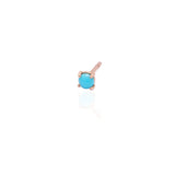 Single Clawed Turquoise Stud Earring.