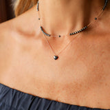 Necklace with Heart-Shaped Hematite