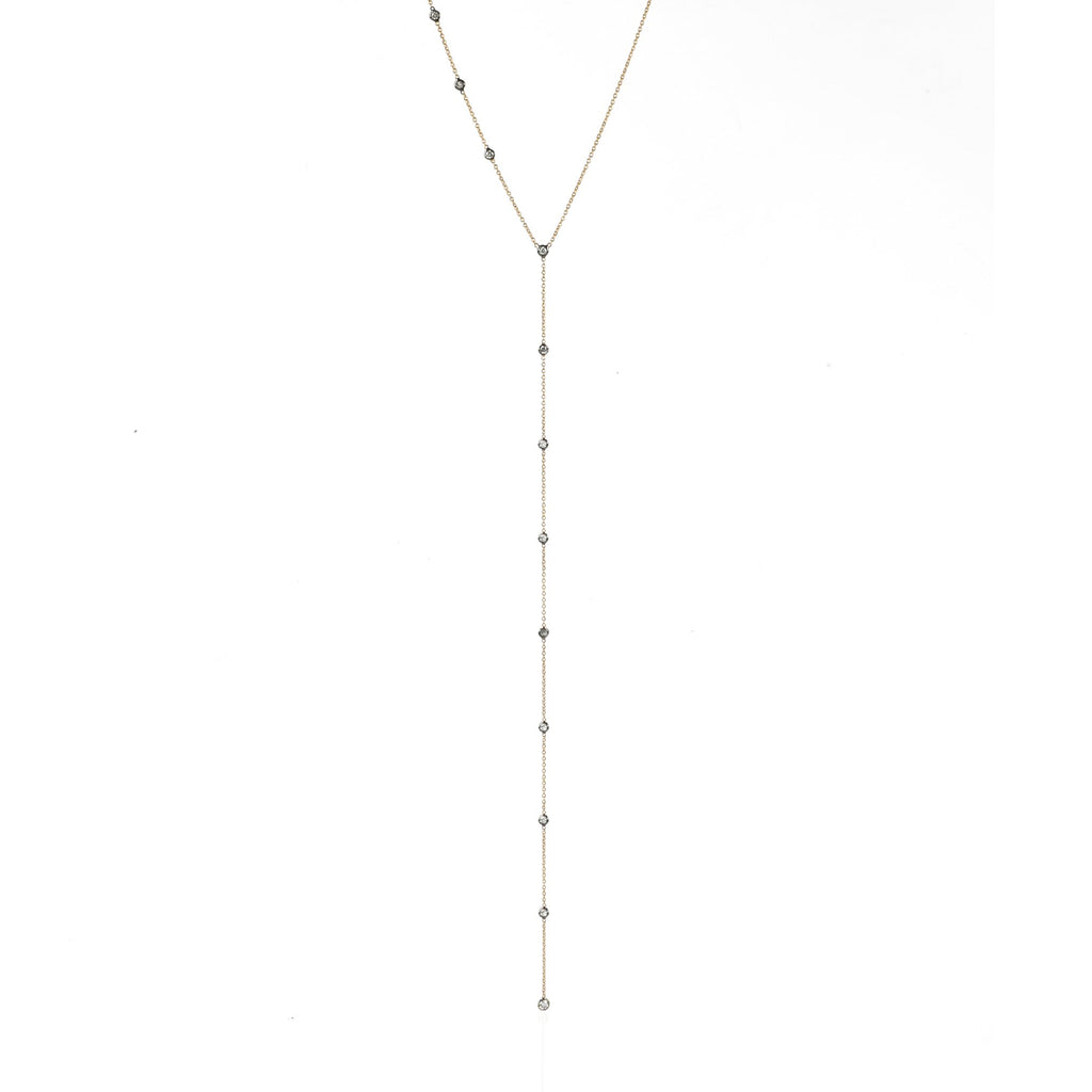 Hanging Chain with Grey Diamonds