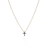 Cross with Black Diamonds