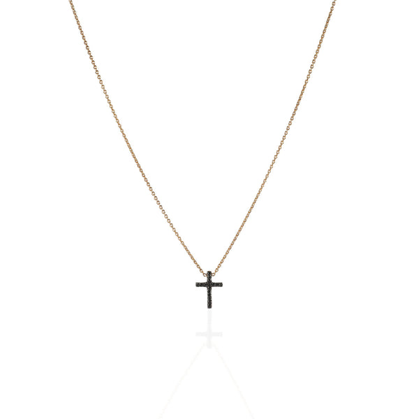 Cross with Black Diamonds