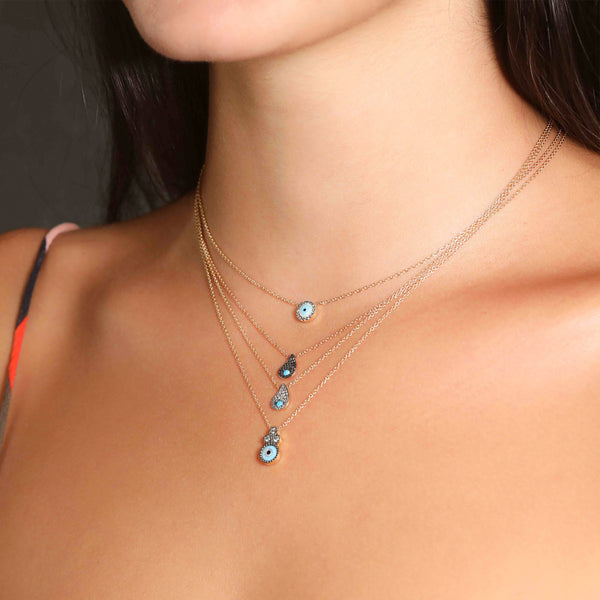 Evil Eye with Brown Diamonds