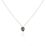 Leaf with Black Diamonds