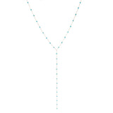 Hanging Chain Turquoise Beads