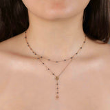 Hematite Beads and Chain Choker