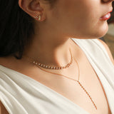 Four Diamonds Zigzag Stud