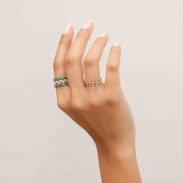 Crosses Diamond Ring